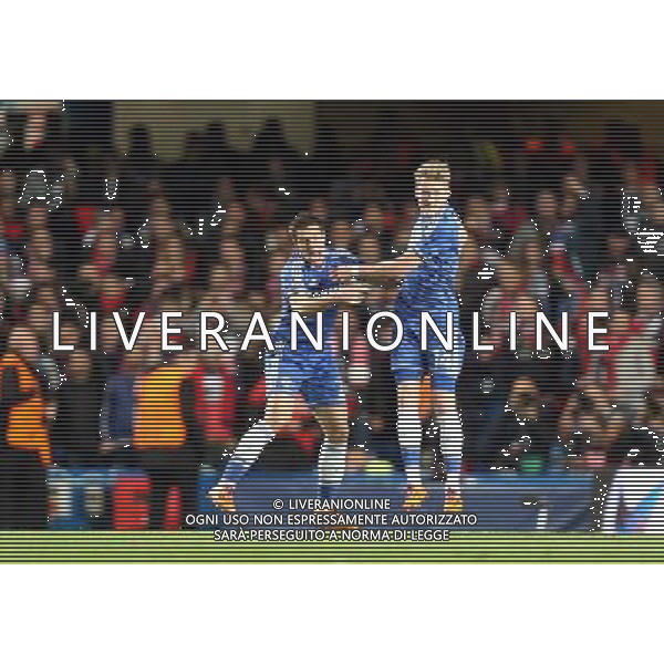 Chelsea\'s Andre Schurrle celebrates scoring his sides first goal Photo by Kieran Galvin/CameraSport Football - UEFA Champions League Quarter Final Second Leg - Chelsea v Paris St Germain - Tuesday 8th April 2014 - Stamford Bridge - London © CameraSport - 43 Linden Ave. Countesthorpe. Leicester. England. LE8 5PG - Tel: +44 (0) 116 277 4147 - admin@camerasport.com - www.camerasport.com AG ALDO LIVERANI SAS ONLY ITALY