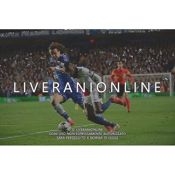 Blaise MATUIDI / David LUIZ - 08.04.2014 - Chelsea / Paris Saint Germain - 1/4Finale Retour Champions League -Londres Photo : Dave Winter / Icon Sport AG ALDO LIVERANI SAS