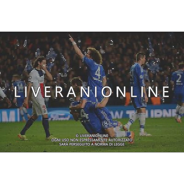 Joie Chelsea / Deception PSG - 08.04.2014 - Chelsea / Paris Saint Germain - 1/4Finale Retour Champions League -Londres Photo : Dave Winter / Icon Sport AG ALDO LIVERANI SAS