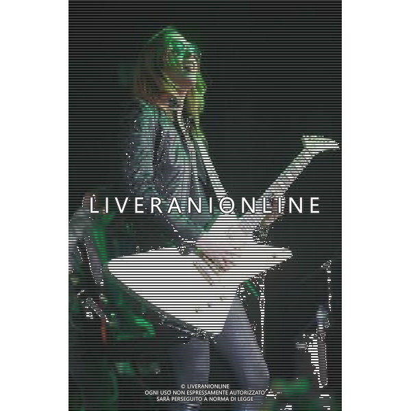 Lead singer Lzzy Hale (born Elizabeth Hale) of American hard rock band Halestorm performing at The Forum, London, England, UK on Wednesday 9th April 2014. AG ALDO LIVERANI SAS ONLY ITALY