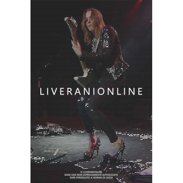 Lead singer Lzzy Hale (born Elizabeth Hale) of American hard rock band Halestorm performing at The Forum, London, England, UK on Wednesday 9th April 2014. AG ALDO LIVERANI SAS ONLY ITALY