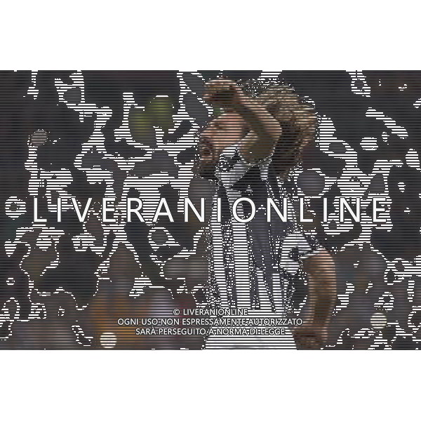 Juventus - Olympic Lyon Uefa Europa League - Quarti di Finale 10-04-2014 Federico Tardito/Agenzia Aldo Liverani Sas Nella foto Pirlo esulta JUVENTUS - LIONE Uefa Europa League - Quarti di Finale 10-04-2014 ©TARDITO/AGENZIA ALDO LIVERANI SAS