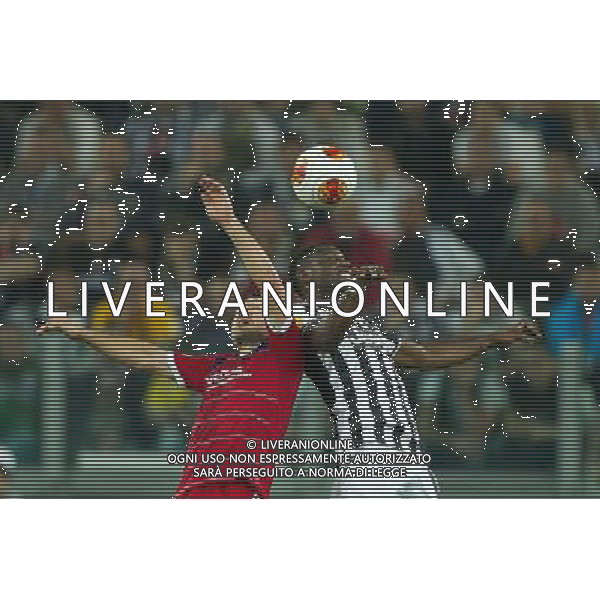 2014 Â© Matteo Bottanelli - Turin 13/03/14 - Football - Uefa Europa League - Quarter Final - Juventus Olympique Lyonnais - shown in the picture: Asamoah, Malbranque