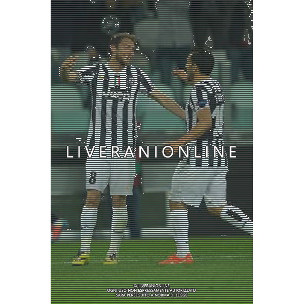 2014 Â© Matteo Bottanelli - Turin 13/03/14 - Football - Uefa Europa League - Quarter Final - Juventus Olympique Lyonnais - shown in the picture: goal Claudio Marchisio