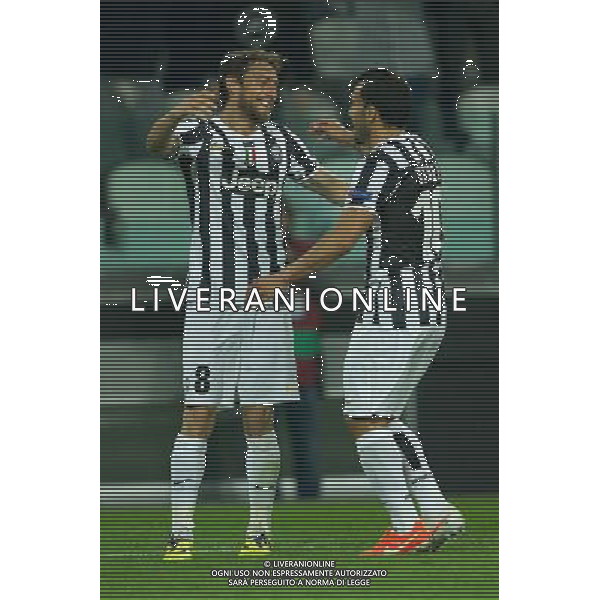 2014 Â© Matteo Bottanelli - Turin 13/03/14 - Football - Uefa Europa League - Quarter Final - Juventus Olympique Lyonnais - shown in the picture: goal Claudio Marchisio