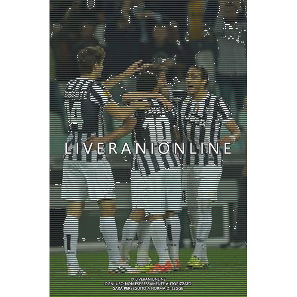2014 Â© Matteo Bottanelli - Turin 13/03/14 - Football - Uefa Europa League - Quarter Final - Juventus Olympique Lyonnais - shown in the picture: goal Claudio Marchisio