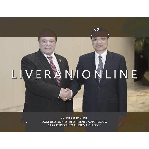 (140410) -- BOAO, April 10, 2014 () -- Chinese Premier Li Keqiang (R) meets with Pakistani Prime Minister Muhammad Nawaz Sharif, in Boao, south China\'s Hainan Province, April 10, 2014. Muhammad Nawaz Sharif came here to attend the Boao Forum for Asia (BFA) Annual Conference 2014. (/Xie Huanchi) ©photoshot/AGENZIA ALDO LIVERANI SAS - ITALY ONLY - Conferenza annuale Boao Forum per l\'Asia nel sud della Cina provincia di Hainan aprile 2014