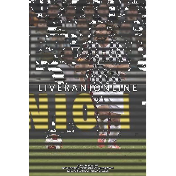 Juventus - Olympic Lyon Uefa Europa League - Quarti di Finale 10-04-2014 Federico Tardito/Agenzia Aldo Liverani Sas Nella foto Pirlo