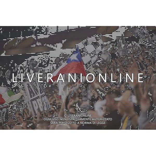 Juventus - Olympic Lyon Uefa Europa League - Quarti di Finale 10-04-2014 Federico Tardito/Agenzia Aldo Liverani Sas Nella foto tifosi juve