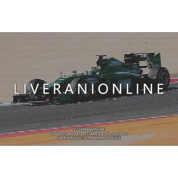(140410) -- MANAMA, April 10, 2014 () -- Caterham\'s Marcus Ericsson drives during the Formula 1 testing at the Sakhir Circuit in Manama, Bahrain, on April 9, 2014. (/Hasan Jamali) ©photoshot/AGENZIA ALDO LIVERANI SAS - ITALY ONLY - EDITORIAL USE ONLY