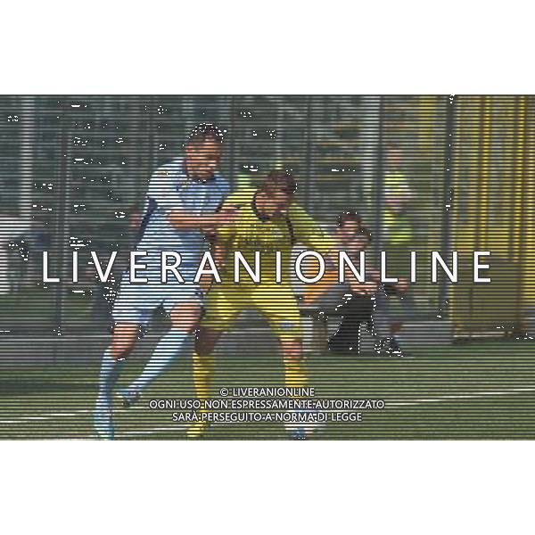 bergamo, stadio atleti azzurri d\'italia, 13 APRILE 2014, nella foto ALESSANDRO GHERARDI VS PIERRE GIORGIO REGONESI ,ph.moro/ALDO LIVERANI ALBINOLEFFE VS CARRARESE LEGA PRO 13 APRILE 2014 ©/AGENZIA ALDO LIVERANI SAS