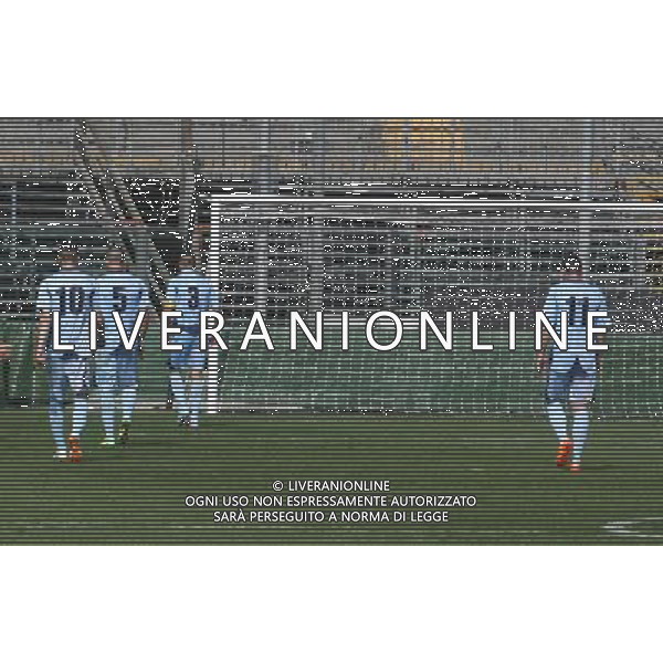 bergamo, stadio atleti azzurri d\'italia, 13 APRILE 2014, nella foto FINE GARA DELUSIONE ALBINOLEFFE ,ph.moro/ALDO LIVERANI ALBINOLEFFE VS CARRARESE LEGA PRO 13 APRILE 2014 ©/AGENZIA ALDO LIVERANI SAS