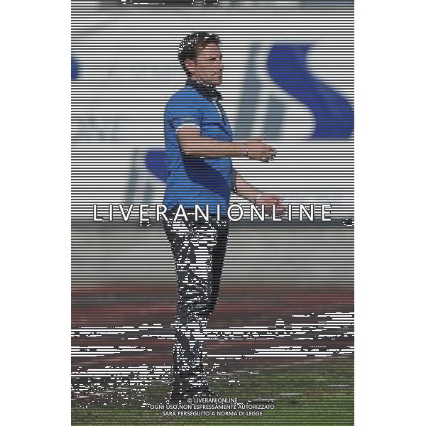 Busto Arsizio (VA) 13-04-2014 Stadio Carlo Speroni Campionato Lega PRO Prima Divisione girone A - 28å¡ giornata Pro Patria - FeralpiSalo\' nella foto Colombo foto Roberto Garavaglia - ag. Aldo Liverani sas