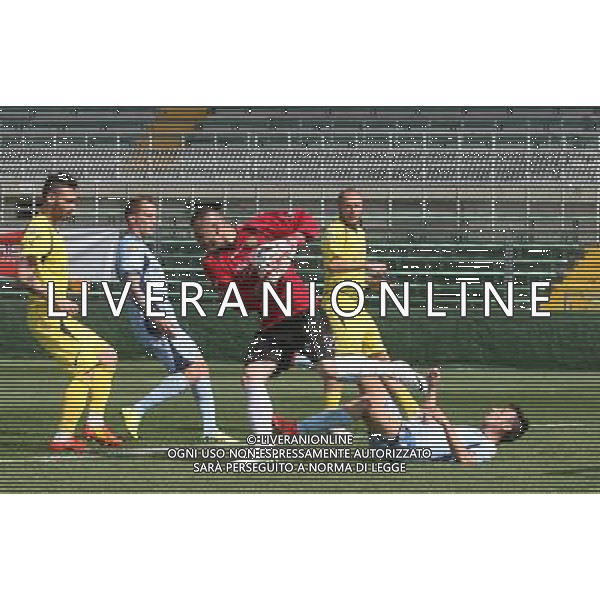 bergamo, stadio atleti azzurri d\'italia, 13 APRILE 2014, nella foto ALEX CALDERONI ,ph.moro/ALDO LIVERANI ALBINOLEFFE VS CARRARESE LEGA PRO 13 APRILE 2014 ©/AGENZIA ALDO LIVERANI SAS