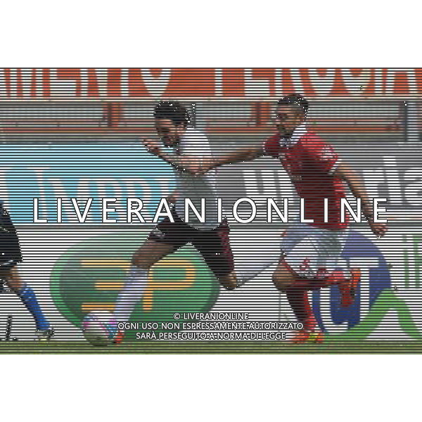 Perugia - Pontedera Campionato lega Pro 13 aprile 2014 nella foto Arrighini e Sini ©Settonce/AGENZIA ALDO LIVERANI SAS