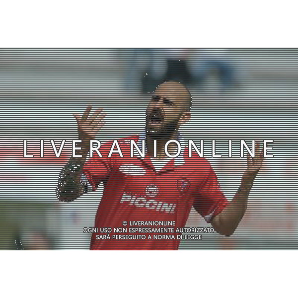 Perugia - Pontedera Campionato lega Pro 13 aprile 2014 nella foto esultanza di mazzeo dopo il gol del 1-0 ©Settonce/AGENZIA ALDO LIVERANI SAS
