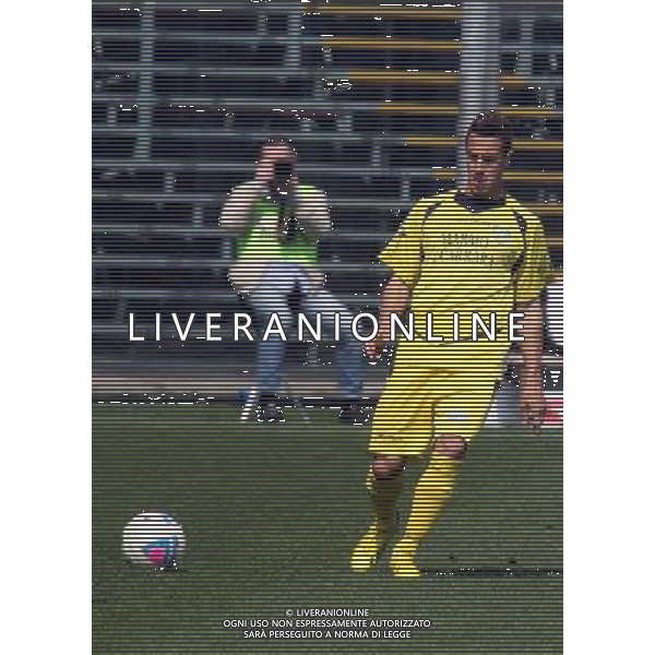nella foto GHERARDI ALESSANDRO ,ph.moro/ALDO LIVERANI ALBINO LEFFE CARRARESE LEGA PRO 13-04-2014