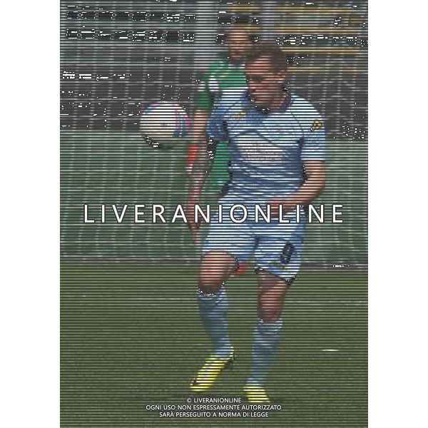 nella foto PESENTI MASSIMILIANO ,ph.moro/ALDO LIVERANI ALBINO LEFFE CARRARESE LEGA PRO 13-04-2014