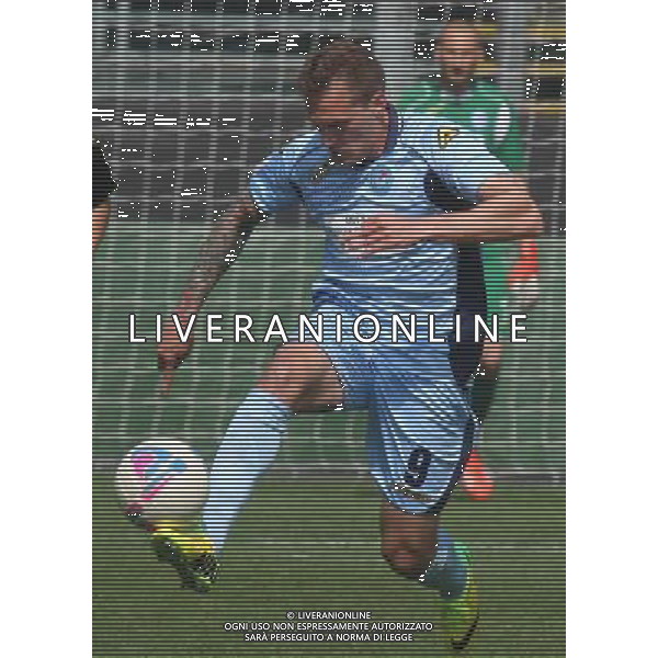 nella foto PESENTI MASSIMILIANO ,ph.moro/ALDO LIVERANI ALBINO LEFFE CARRARESE LEGA PRO 13-04-2014