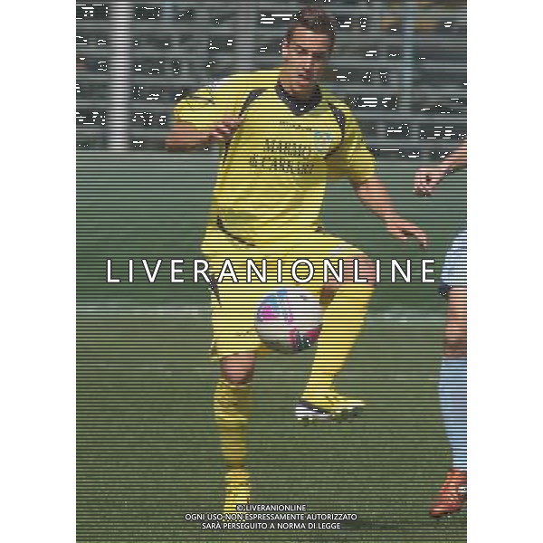 nella foto GHERARDI ALESSANDRO ,ph.moro/ALDO LIVERANI ALBINO LEFFE CARRARESE LEGA PRO 13-04-2014