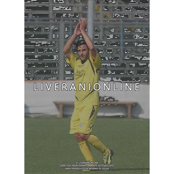 nella foto BELCASTRO LUCA ,ph.moro/ALDO LIVERANI ALBINO LEFFE CARRARESE LEGA PRO 13-04-2014