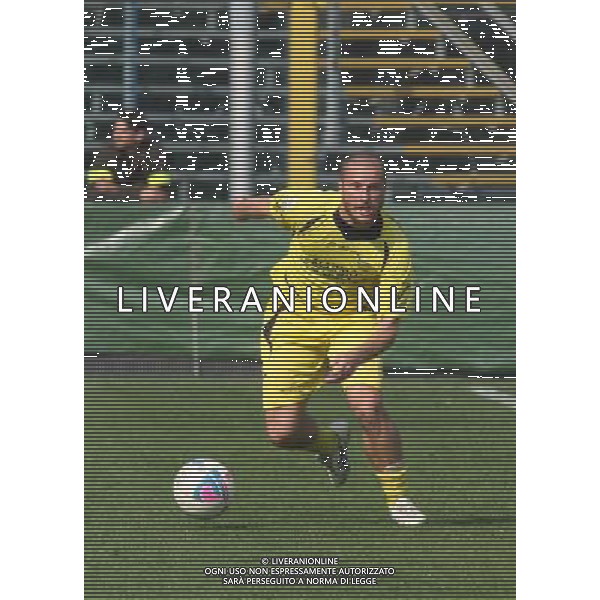 nella foto BREGLIANO SIMONE ,ph.moro/ALDO LIVERANI ALBINO LEFFE CARRARESE LEGA PRO 13-04-2014