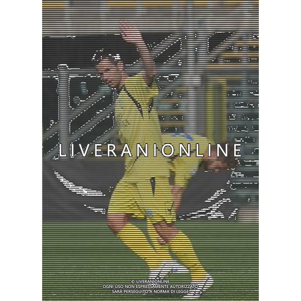 nella foto CELLINI MARCO ,ph.moro/ALDO LIVERANI ALBINO LEFFE CARRARESE LEGA PRO 13-04-2014
