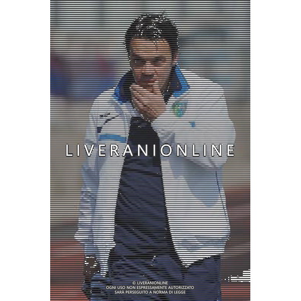 Busto Arsizio (VA) 13-04-2014 Stadio Carlo Speroni Campionato Lega PRO Prima Divisione girone A - 28Â° giornata Pro Patria - FeralpiSalo\' nella foto Giuseppe Scienza allenatore del FeralpiSalo\' foto Roberto Garavaglia - ag. Aldo Liverani sas