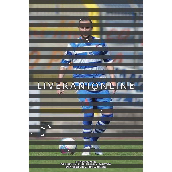 Busto Arsizio (VA) 13-04-2014 Stadio Carlo Speroni Campionato Lega PRO Prima Divisione girone A - 28Â° giornata Pro Patria - FeralpiSalo\' nella foto Gianpaolo Calzi (Pro Patria) foto Roberto Garavaglia - ag. Aldo Liverani sas
