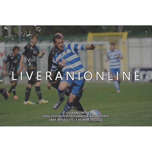 Busto Arsizio (VA) 13-04-2014 Stadio Carlo Speroni Campionato Lega PRO Prima Divisione girone A - 28Â° giornata Pro Patria - FeralpiSalo\' nella foto Nicholas Siega (Pro Patria) foto Roberto Garavaglia - ag. Aldo Liverani sas