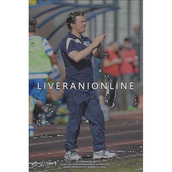 Busto Arsizio (VA) 13-04-2014 Stadio Carlo Speroni Campionato Lega PRO Prima Divisione girone A - 28Â° giornata Pro Patria - FeralpiSalo\' nella foto Giuseppe Scienza allenatore del FeralpiSalo\' foto Roberto Garavaglia - ag. Aldo Liverani sas