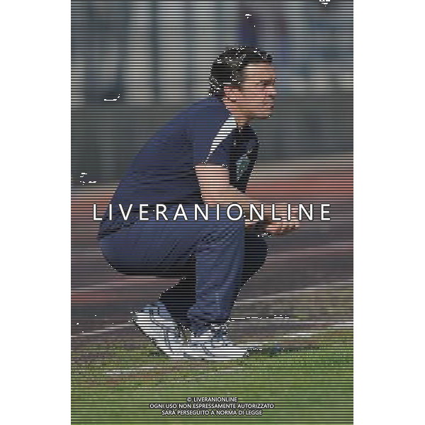 Busto Arsizio (VA) 13-04-2014 Stadio Carlo Speroni Campionato Lega PRO Prima Divisione girone A - 28Â° giornata Pro Patria - FeralpiSalo\' nella foto Giuseppe Scienza allenatore del FeralpiSalo\' foto Roberto Garavaglia - ag. Aldo Liverani sas