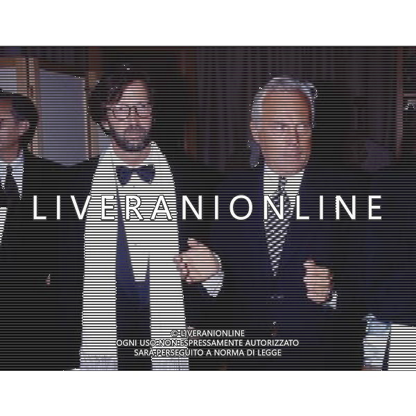 ANNO 1992 NELLA FOTO: GIORGIO ARMANI E ERIC CLAPTON PH ARCHIVIO GIOVANNI LIVERANI-DFP / AGENZIA ALDO LIVERANI 