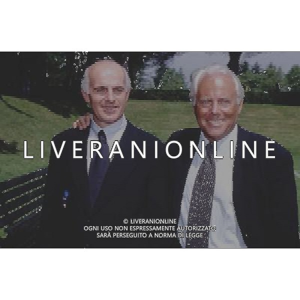 ANNO 1994 NELLA FOTO: GIORGIO ARMANI E ARRIGO SACCHI PH ARCHIVIO GIOVANNI LIVERANI-DFP / AGENZIA ALDO LIVERANI 