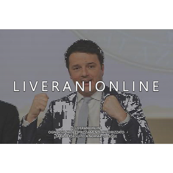 Roma - 18/04/2014 - Palazzo Chigi - Conferenza stampa dopo il Consiglio dei Ministri - nella foto: Matteo Renzi /Ph. Fabrizio Corradetti - Ag. Aldo Liverani sas