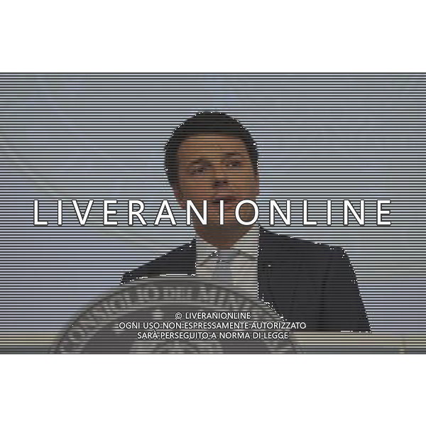 Roma - 18/04/2014 - Palazzo Chigi - Conferenza stampa dopo il Consiglio dei Ministri - nella foto: Matteo Renzi /Ph. Fabrizio Corradetti - Ag. Aldo Liverani sas
