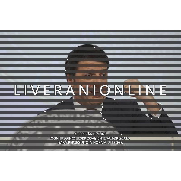 Roma - 18/04/2014 - Palazzo Chigi - Conferenza stampa dopo il Consiglio dei Ministri - nella foto: Matteo Renzi /Ph. Fabrizio Corradetti - Ag. Aldo Liverani sas