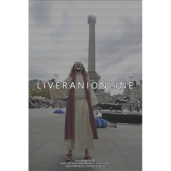 The Passion of Jesus performed in Trafalgar Square on Good Friday 18/04/2014. Picture by Julie Edwards ©Photoshot/Ag. Aldo Liverani s.a.s.-Only Italy-Editorial Use Only