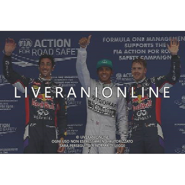 pole for Lewis Hamilton (GBR) Mercedes AMG F1, 2nd for Daniel Ricciardo (AUS) Red Bull Racing RB10 and 3rd for Sebastian Vettel (GER) Red Bull Racing. 19.04.2014. Formula 1 World Championship, Rd 4, Chinese Grand Prix, Shanghai, China, Qualifying Day. - www.xpbimages.com, EMail: requests@xpbimages.com - copy of publication required for printed pictures. Every used picture is fee-liable. © Copyright: Batchelor / XPB Images /Ag. Aldo Liverani s.a.s.-Only Italy-Editorial Use Only