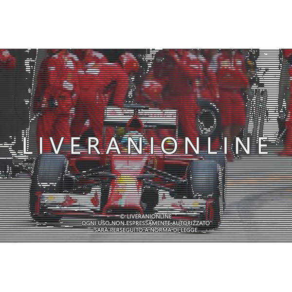 Fernando Alonso (ESP) Ferrari F14-T makes a pit stop. 20.04.2014. Formula 1 World Championship, Rd 4, Chinese Grand Prix, Shanghai, China, Race Day. - www.xpbimages.com, EMail: requests@xpbimages.com - copy of publication required for printed pictures. Every used picture is fee-liable. © Copyright: Batchelor / XPB Images /Ag. Aldo Liverani s.a.s.-Only Italy-Editorial Use Only