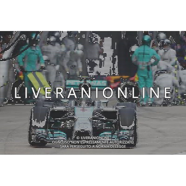Nico Rosberg (GER) Mercedes AMG F1 W05 makes a pit stop. 20.04.2014. Formula 1 World Championship, Rd 4, Chinese Grand Prix, Shanghai, China, Race Day. - www.xpbimages.com, EMail: requests@xpbimages.com - copy of publication required for printed pictures. Every used picture is fee-liable. © Copyright: Batchelor / XPB Images /Ag. Aldo Liverani s.a.s.-Only Italy-Editorial Use Only