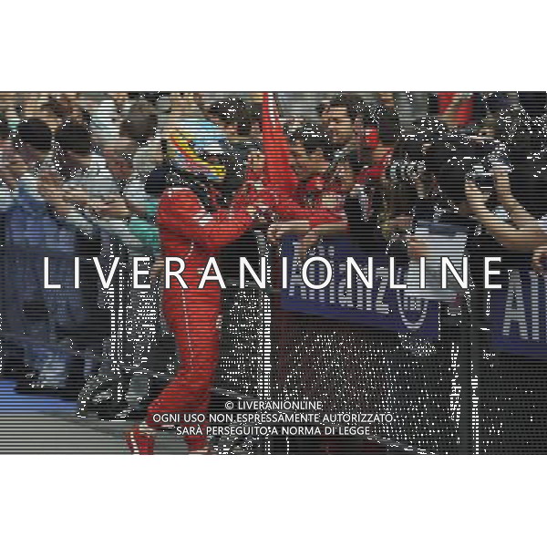 Fernando Alonso (ESP) Ferrari celebrates his third position in parc ferme. 20.04.2014. Formula 1 World Championship, Rd 4, Chinese Grand Prix, Shanghai, China, Race Day. - www.xpbimages.com, EMail: requests@xpbimages.com - copy of publication required for printed pictures. Every used picture is fee-liable. © Copyright: Photo4 / XPB Images /Ag. Aldo Liverani s.a.s.-Only Italy-Editorial Use Only