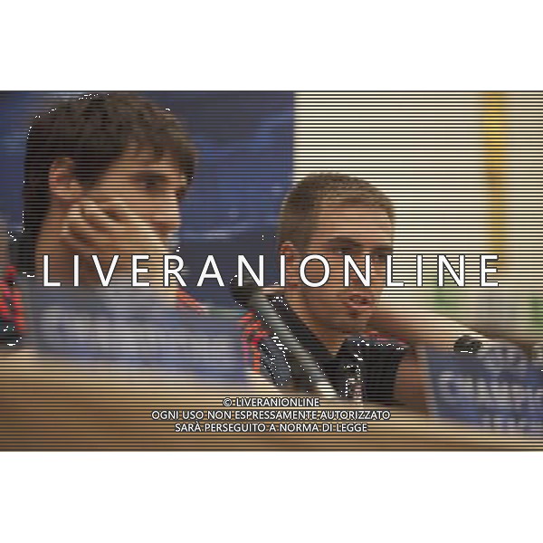22.04.2014, Hotel Intercontinental, Madrid, ESP, UEFA CL, Real Madrid vs FC Bayern Muenchen, Halbfinale, Hinspiel, im Bild FC Bayern MŸnchen«s Javier Garcia and Philipp Lahm attends Press Conference // FC Bayern MŸnchen«s Javier Garcia and Philipp Lahm attends Press Conference before the UEFA Champions League Round of 4, 1st Leg Match between Real Madrid vs FC Bayern Munich at the Hotel Intercontinental in Madrid, Spain on 2014/04/22. EXPA Pictures © 2014, PhotoCredit: EXPA/ Alterphotos/ CARO MARIN *****ATTENTION - OUT of ESP, SUI***** ©PHOTOSHOT/AGENZIA ALDO LIVERANI SAS - ITALY ONLY - EDITORIAL USE ONLY