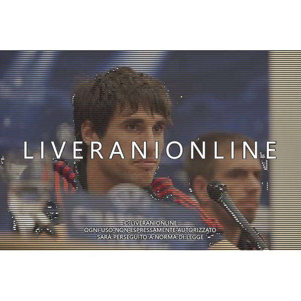 22.04.2014, Hotel Intercontinental, Madrid, ESP, UEFA CL, Real Madrid vs FC Bayern Muenchen, Halbfinale, Hinspiel, im Bild FC Bayern MŸnchen«s Javier Garcia and Philipp Lahm attends Press Conference // FC Bayern MŸnchen«s Javier Garcia and Philipp Lahm attends Press Conference before the UEFA Champions League Round of 4, 1st Leg Match between Real Madrid vs FC Bayern Munich at the Hotel Intercontinental in Madrid, Spain on 2014/04/22. EXPA Pictures © 2014, PhotoCredit: EXPA/ Alterphotos/ CARO MARIN *****ATTENTION - OUT of ESP, SUI***** ©PHOTOSHOT/AGENZIA ALDO LIVERANI SAS - ITALY ONLY - EDITORIAL USE ONLY