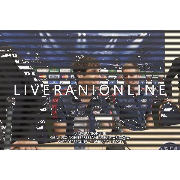 22.04.2014, Hotel Intercontinental, Madrid, ESP, UEFA CL, Real Madrid vs FC Bayern Muenchen, Halbfinale, Hinspiel, im Bild FC Bayern MŸnchen«s Javier Garcia and Philipp Lahm attends Press Conference // FC Bayern MŸnchen«s Javier Garcia and Philipp Lahm attends Press Conference before the UEFA Champions League Round of 4, 1st Leg Match between Real Madrid vs FC Bayern Munich at the Hotel Intercontinental in Madrid, Spain on 2014/04/22. EXPA Pictures © 2014, PhotoCredit: EXPA/ Alterphotos/ CARO MARIN *****ATTENTION - OUT of ESP, SUI***** ©PHOTOSHOT/AGENZIA ALDO LIVERANI SAS - ITALY ONLY - EDITORIAL USE ONLY