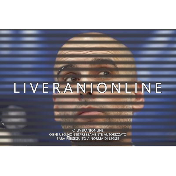 22.04.2014, Hotel Intercontinental, Madrid, ESP, UEFA CL, Real Madrid vs FC Bayern Muenchen, Halbfinale, Hinspiel, im Bild Spanish coach from FC Bayern MŸnchen Pep Guardiola attends Press Conference // Spanish coach from FC Bayern MŸnchen Pep Guardiola attends Press Conference before the UEFA Champions League Round of 4, 1st Leg Match between Real Madrid vs FC Bayern Munich at the Hotel Intercontinental in Madrid, Spain on 2014/04/22. EXPA Pictures © 2014, PhotoCredit: EXPA/ Alterphotos/ CARO MARIN *****ATTENTION - OUT of ESP, SUI***** ©PHOTOSHOT/AGENZIA ALDO LIVERANI SAS - ITALY ONLY - EDITORIAL USE ONLY
