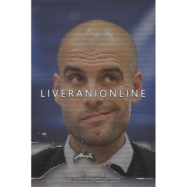 22.04.2014, Hotel Intercontinental, Madrid, ESP, UEFA CL, Real Madrid vs FC Bayern Muenchen, Halbfinale, Hinspiel, im Bild Spanish coach from FC Bayern MŸnchen Pep Guardiola attends Press Conference // Spanish coach from FC Bayern MŸnchen Pep Guardiola attends Press Conference before the UEFA Champions League Round of 4, 1st Leg Match between Real Madrid vs FC Bayern Munich at the Hotel Intercontinental in Madrid, Spain on 2014/04/22. EXPA Pictures © 2014, PhotoCredit: EXPA/ Alterphotos/ CARO MARIN *****ATTENTION - OUT of ESP, SUI***** ©PHOTOSHOT/AGENZIA ALDO LIVERANI SAS - ITALY ONLY - EDITORIAL USE ONLY