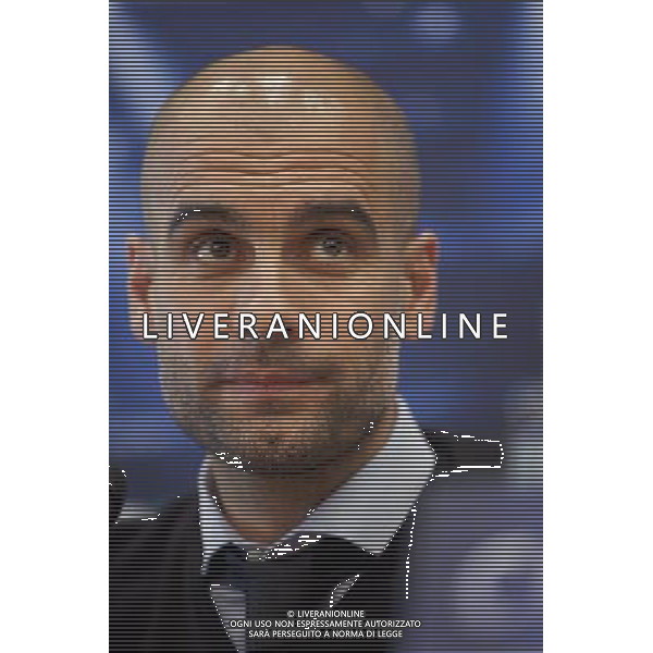 22.04.2014, Hotel Intercontinental, Madrid, ESP, UEFA CL, Real Madrid vs FC Bayern Muenchen, Halbfinale, Hinspiel, im Bild Spanish coach from FC Bayern MŸnchen Pep Guardiola attends Press Conference // Spanish coach from FC Bayern MŸnchen Pep Guardiola attends Press Conference before the UEFA Champions League Round of 4, 1st Leg Match between Real Madrid vs FC Bayern Munich at the Hotel Intercontinental in Madrid, Spain on 2014/04/22. EXPA Pictures © 2014, PhotoCredit: EXPA/ Alterphotos/ CARO MARIN *****ATTENTION - OUT of ESP, SUI***** ©PHOTOSHOT/AGENZIA ALDO LIVERANI SAS - ITALY ONLY - EDITORIAL USE ONLY