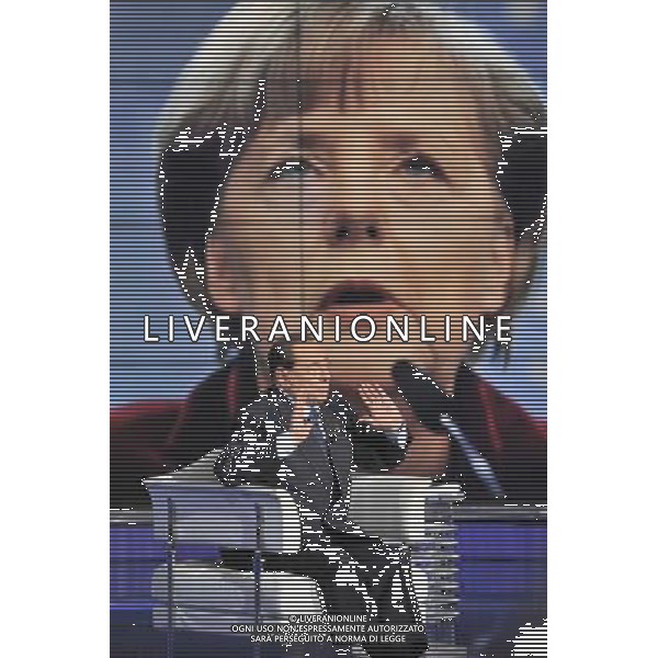 ROMA 24-04-2014 TRASMISSIONE TELEVISIVA PORTA A PORTA OSPITE SILVIO BERLUSCONI NELLA FOTO SILVIO BERLUSCONI FOTO CORRADETTI FABRIZIO-AG ALDO LIVERANI SAS