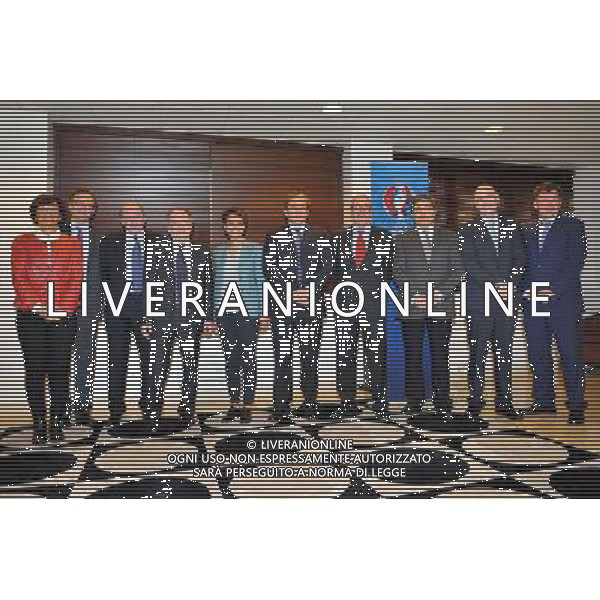 Groupe reunion - 25.04.2014 - Conference de presse Euro 2016 - Photo : Aurelien Meunier / Icon Sport AG ALDOL IVERANI SAS ONLY ITALY